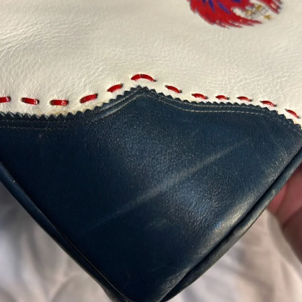 Miss Tony Lama Vintage Leather purse with strap.
